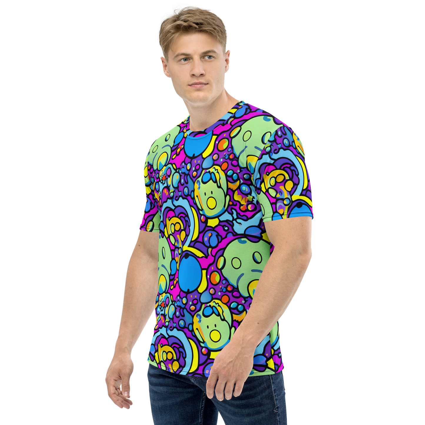 Men's Crew Neck T-Shirt - Enchanted Orbs