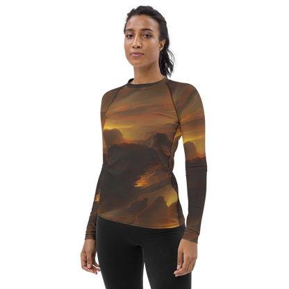 Women's Rash Guard - Sunset Shores