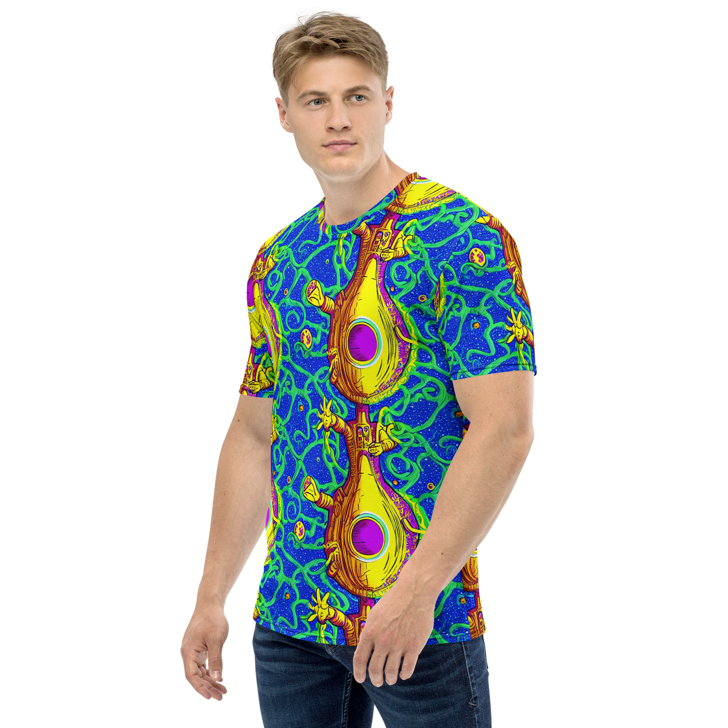 Men's Crew Neck T-Shirt - Sprawling Spectacle