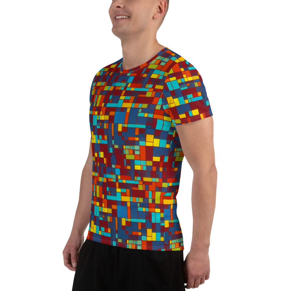 Men's Athletic T-Shirt - Astral Grid