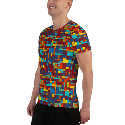 Men's Athletic T-Shirt - Astral Grid