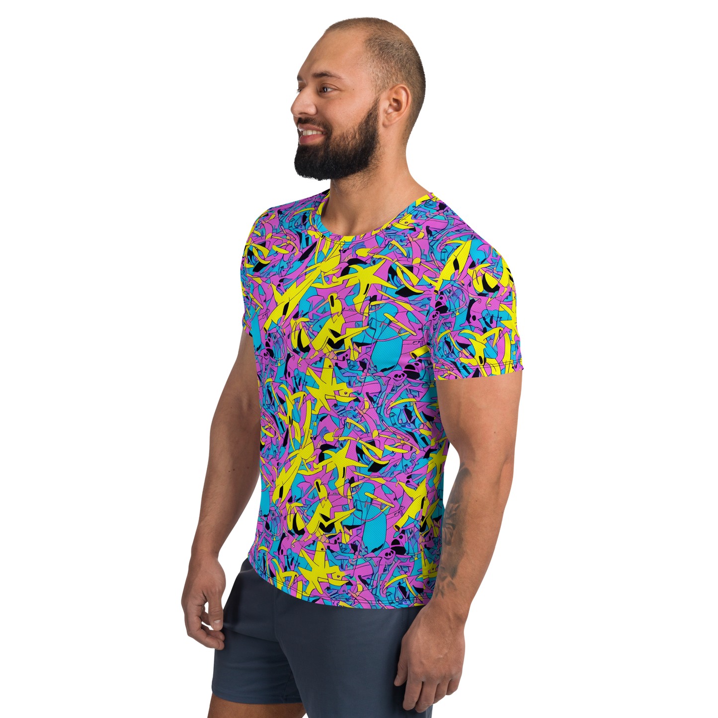 Men's Athletic T-Shirt - Neon Jive