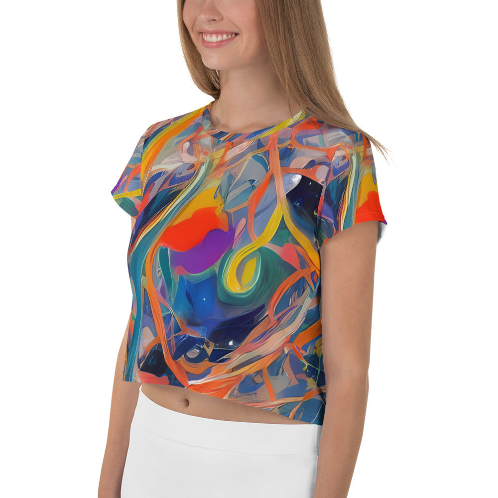 Women's Crop Tee - Vivid Tangle