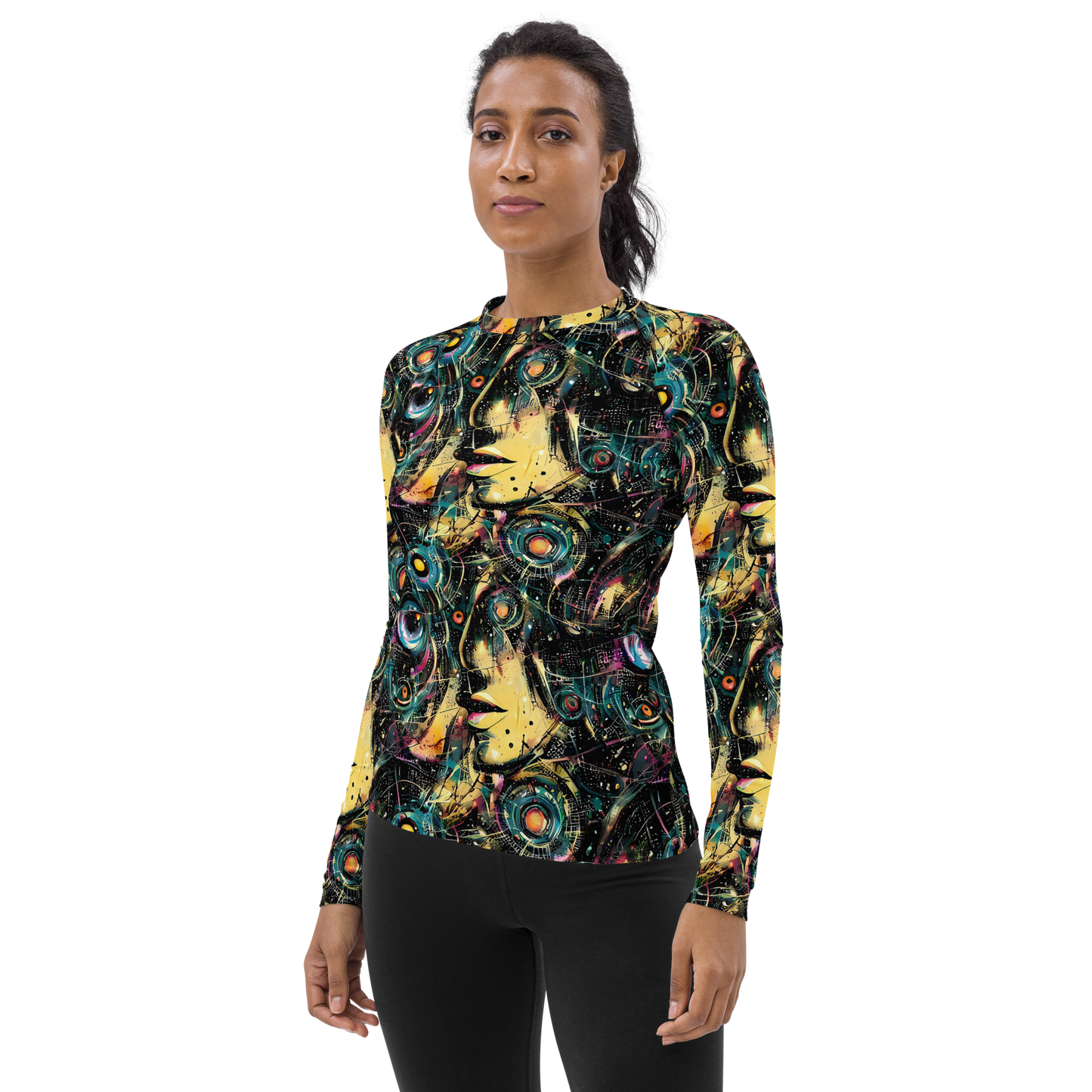 Women's Rash Guard - Celestial Echoes