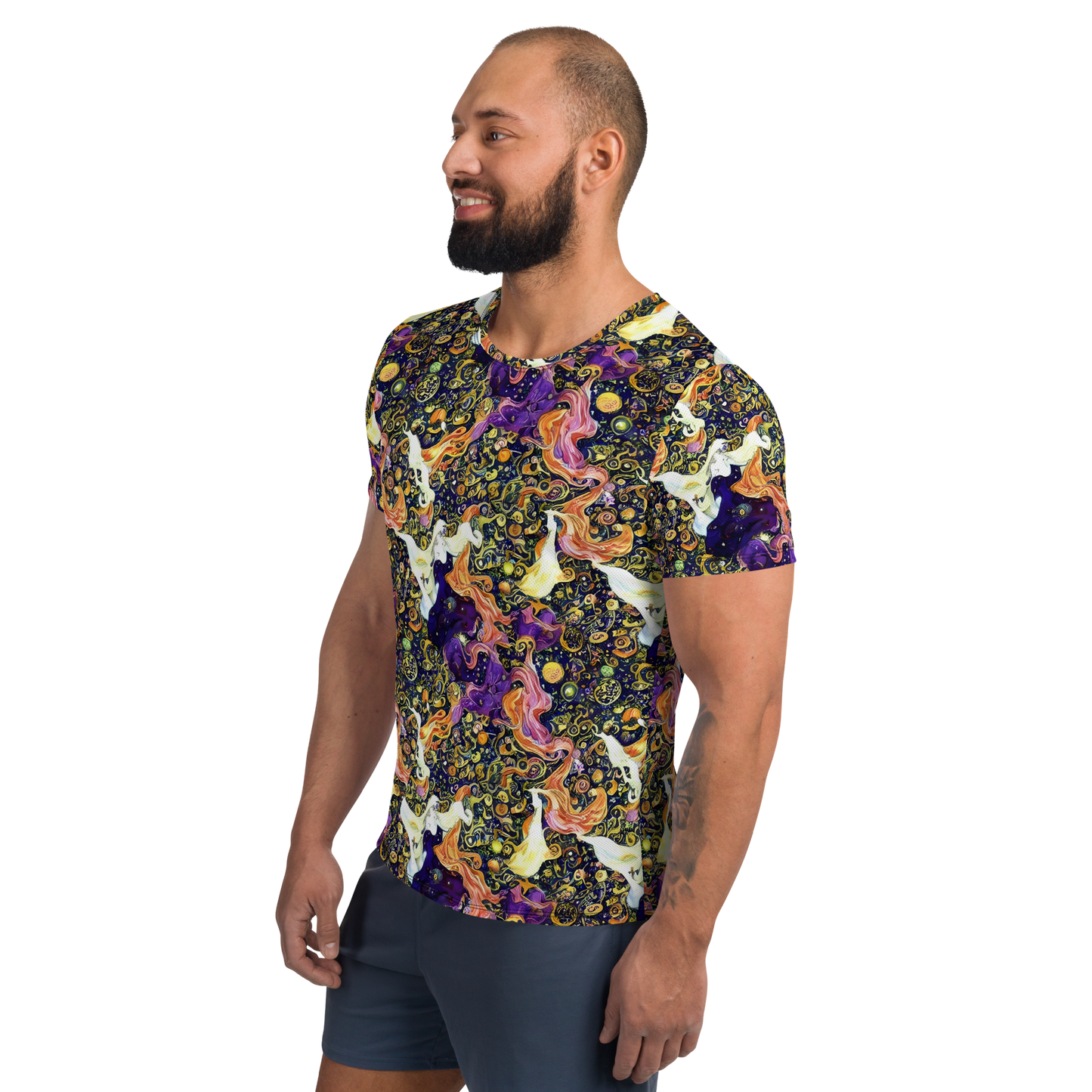 Men's Athletic T-Shirt - Ethereal Waltz