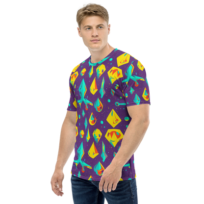 Men's Crew Neck T-Shirt - Cascading Prism