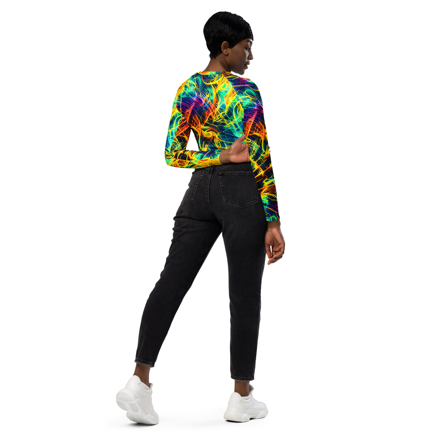 Long Sleeve Crop Top - Kapp's Kaleidoscope