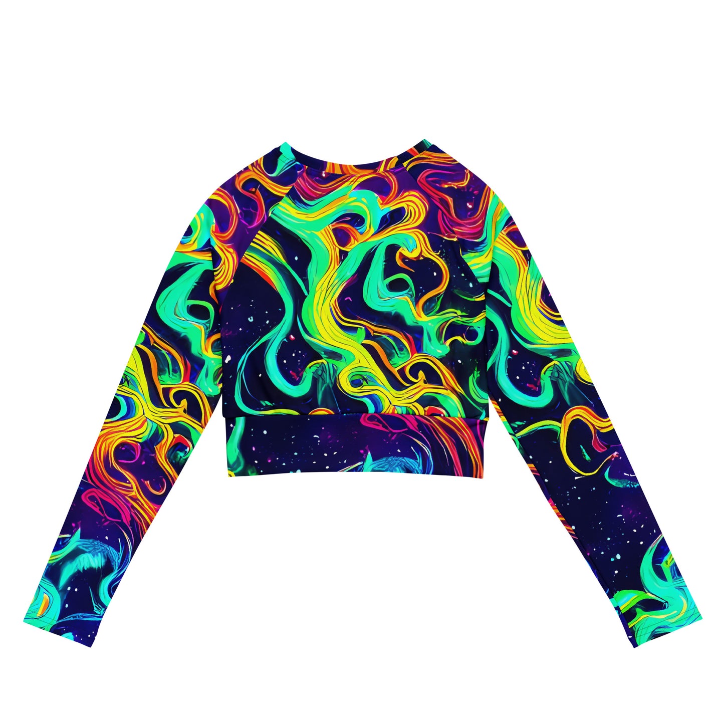 Long Sleeve Crop Top - Cheston Swirl
