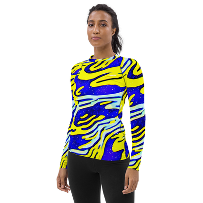 Women's Rash Guard - Electric Horizon