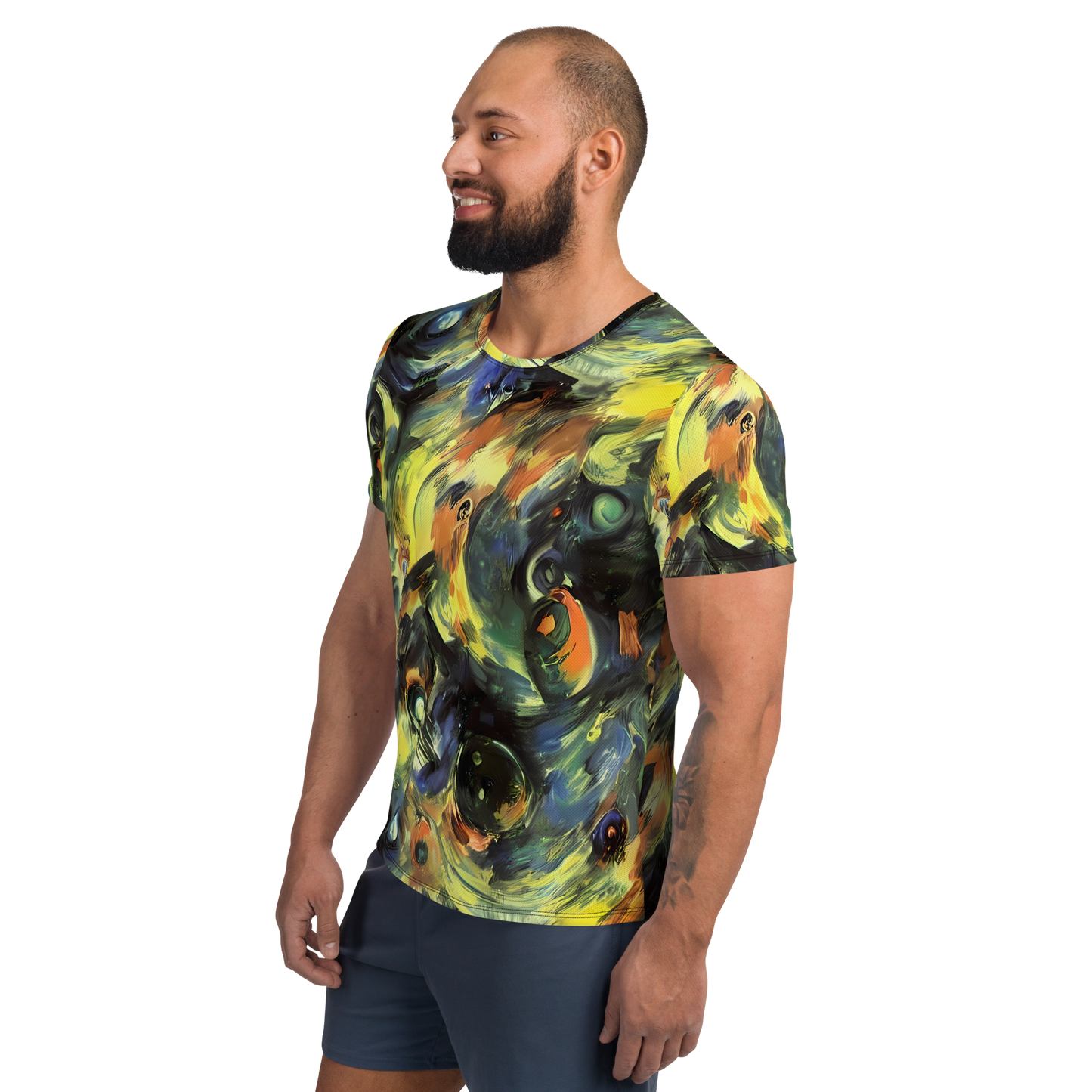 Men's Athletic T-Shirt - Seve Swirl