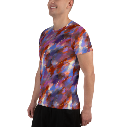 Men's Athletic T-Shirt - Celestial Brushstroke
