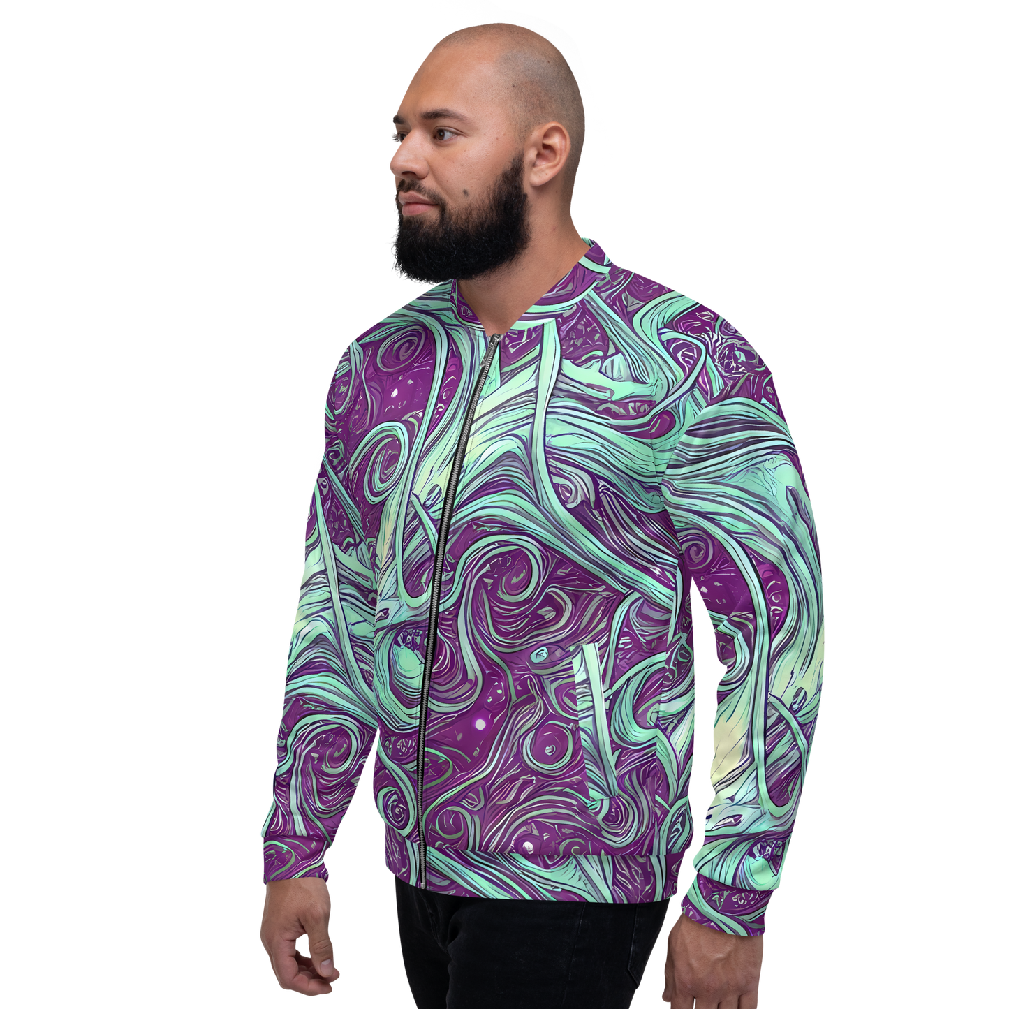 Bomber Jacket - Temple Swirls