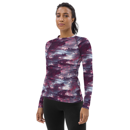 Women's Rash Guard - Twilight Fortresses
