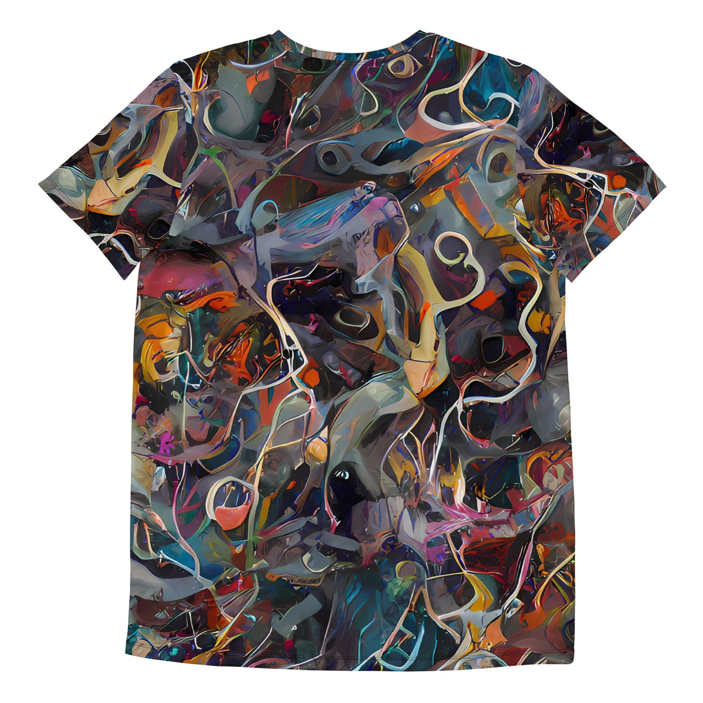 Men's Athletic T-Shirt - Chromatic Entanglement