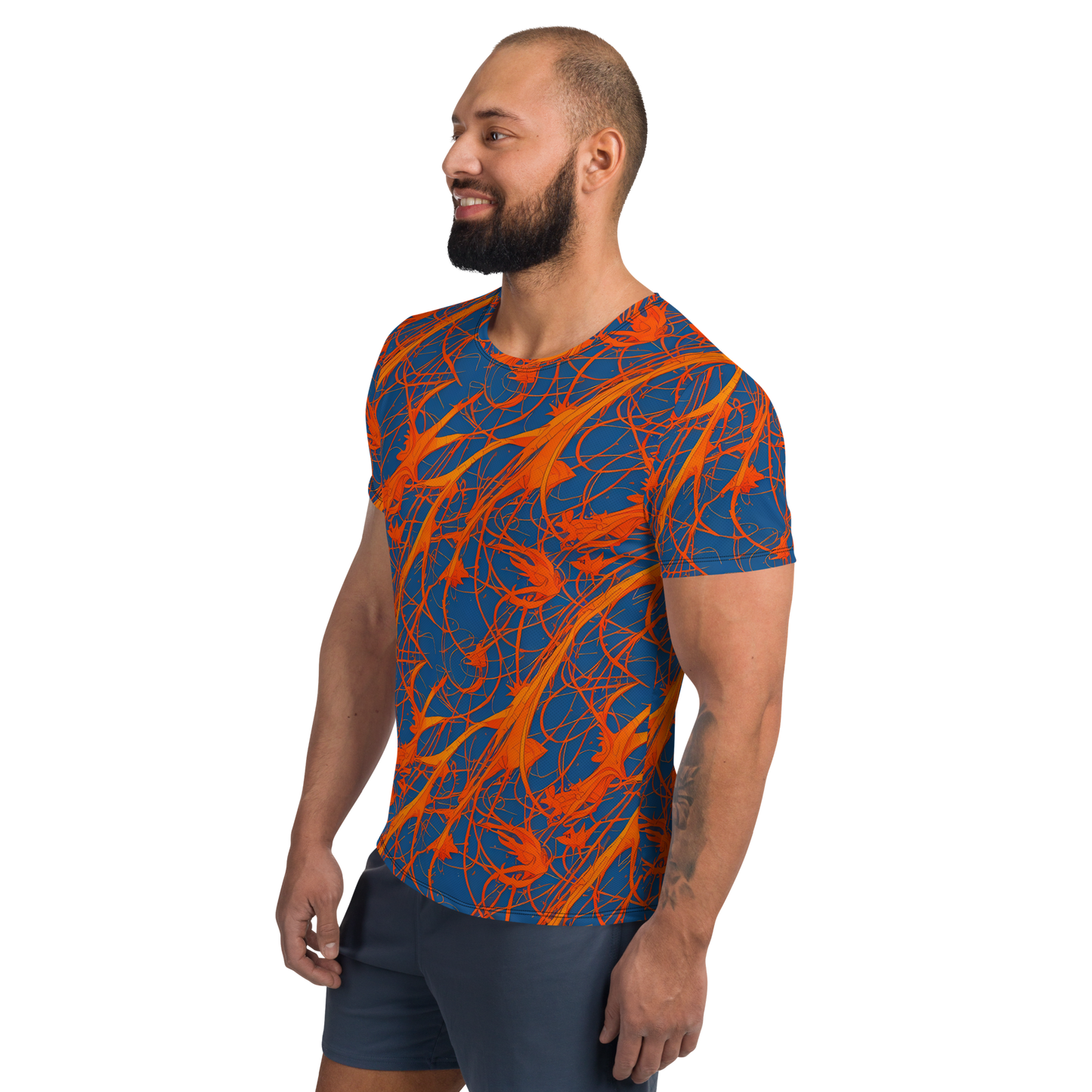 Men's Athletic T-Shirt - Nautical Ember