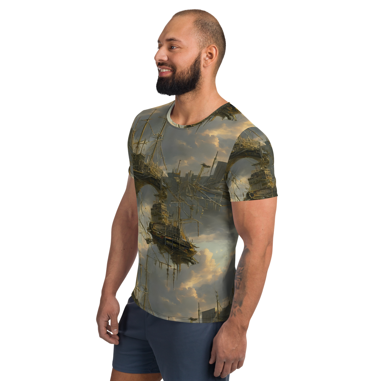 Men's Athletic T-Shirt - Ethereal Armada