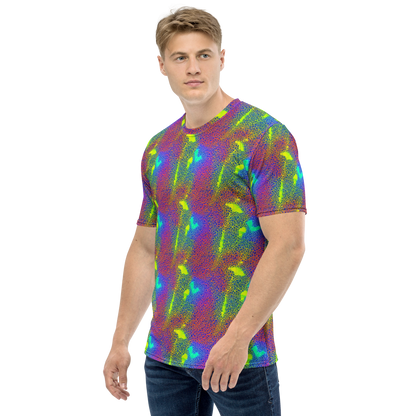 Men's Crew Neck T-Shirt - Prismatic Web