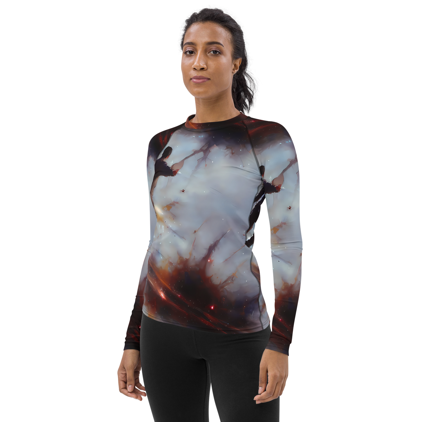 Women's Rash Guard - Impressionist Void