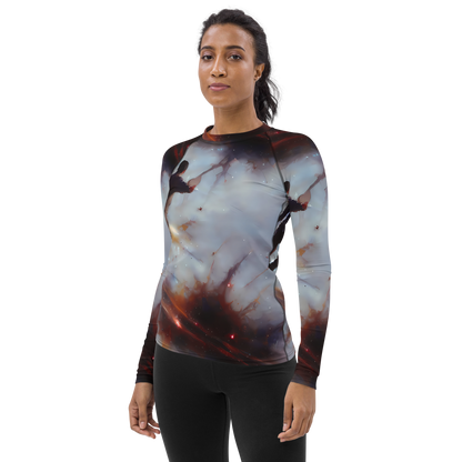 Women's Rash Guard - Impressionist Void