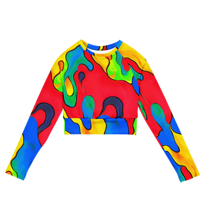 Long Sleeve Crop Top - Splash of Joy