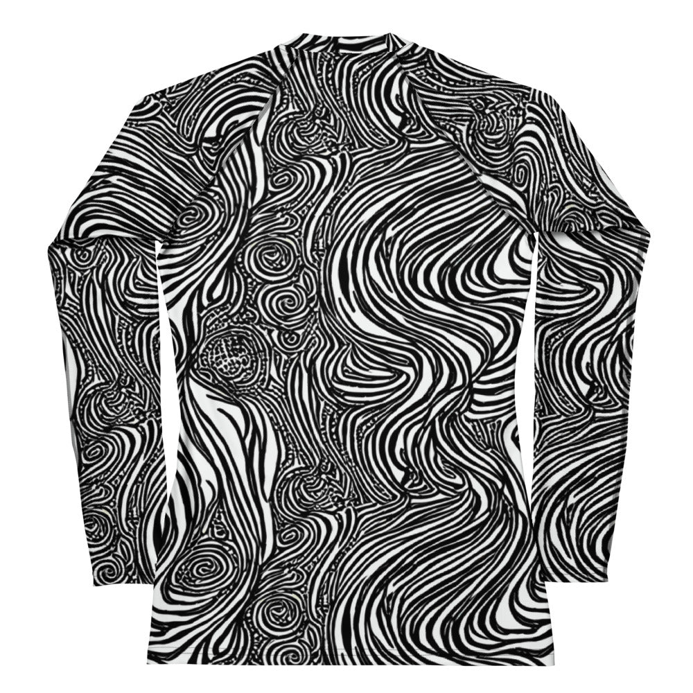 Women's Rash Guard - Tidal Tangle