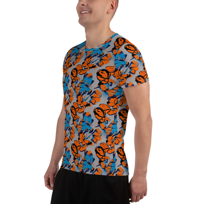 Men's Athletic T-Shirt - Flutter Wave