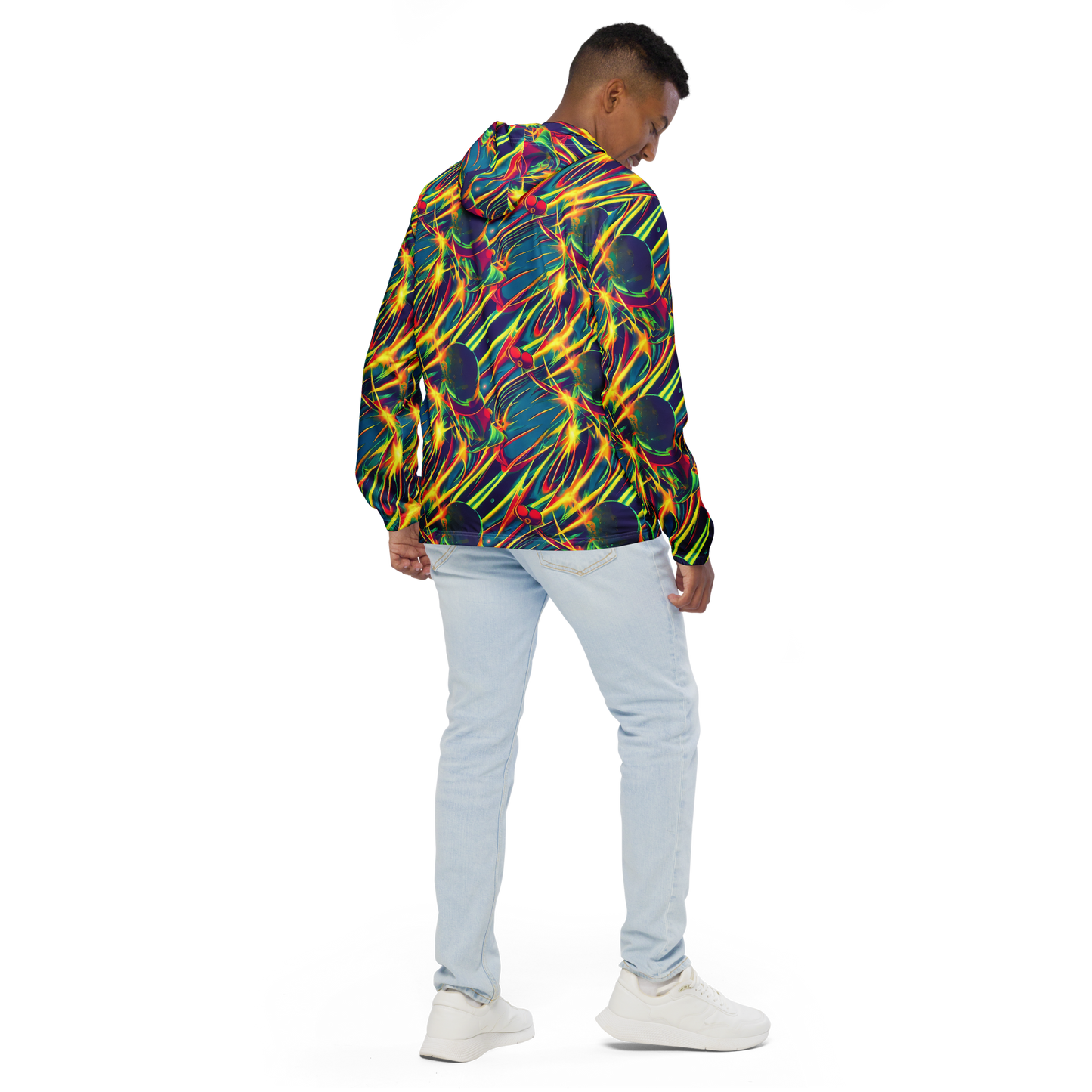 Men's Windbreaker - Cosmic Inferno