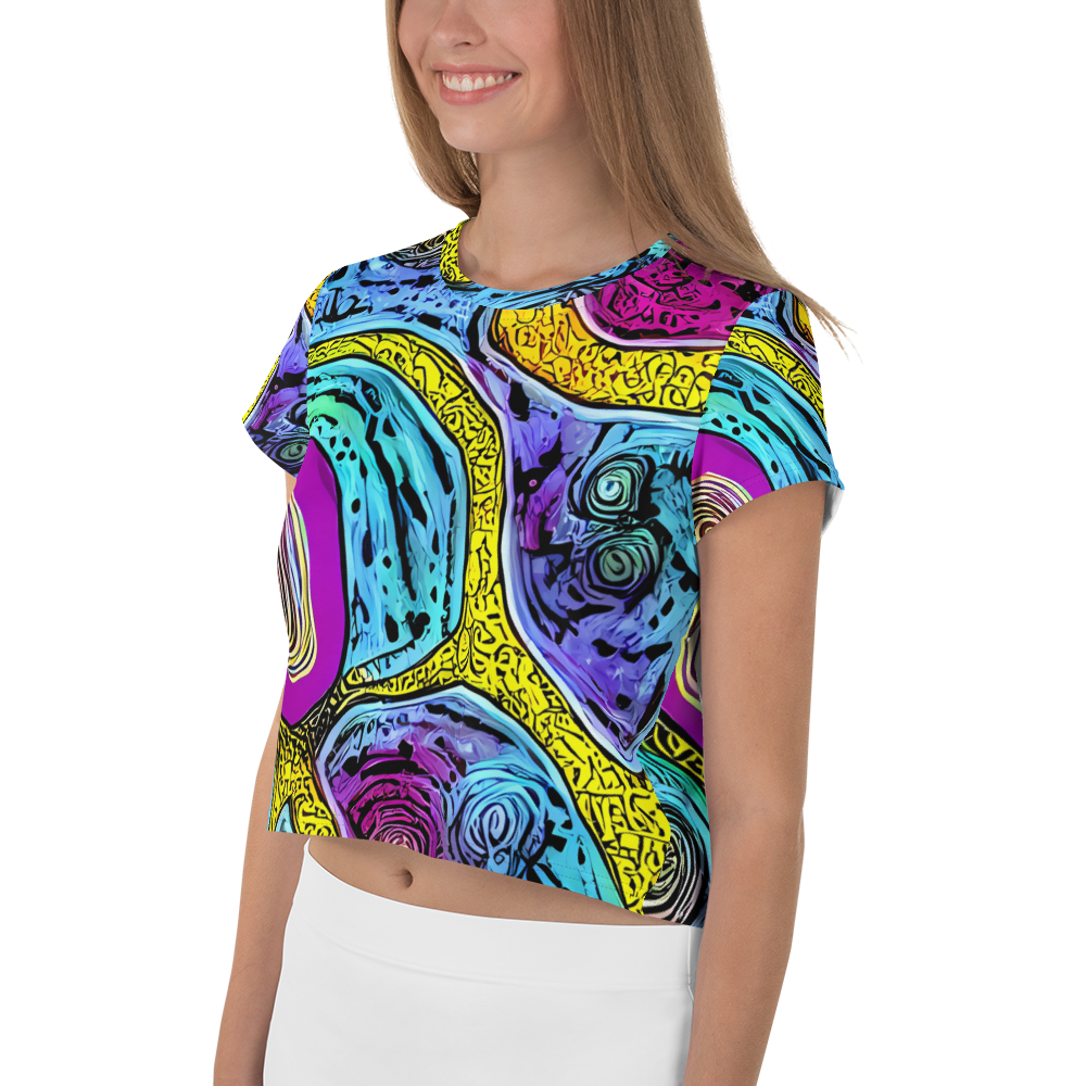 Women's Crop Tee - Orbiting Orbs