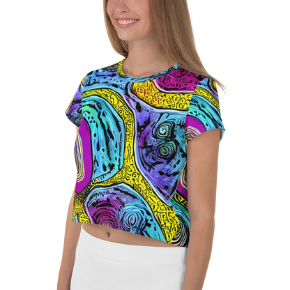 Women's Crop Tee - Orbiting Orbs
