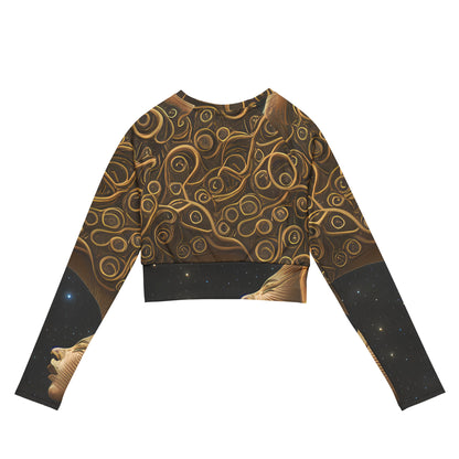 Long Sleeve Crop Top - Ethereal Coils