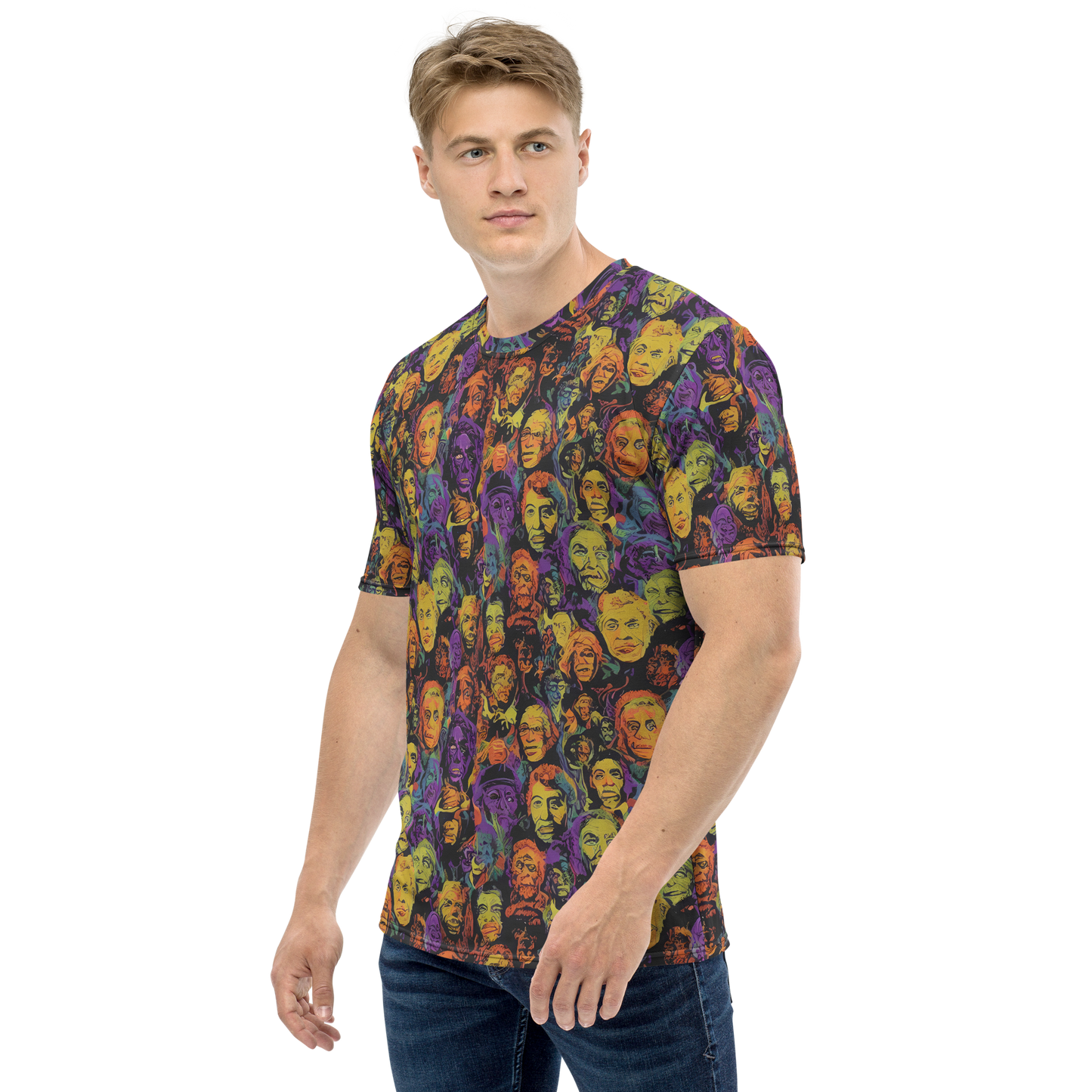 Men's Crew Neck T-Shirt - Kaleidoscopic Spirits