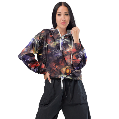 Women's Cropped Windbreaker - Twisted Terra