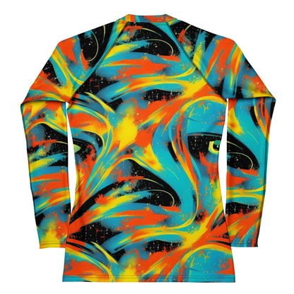Women's Rash Guard - Solar Swoosh