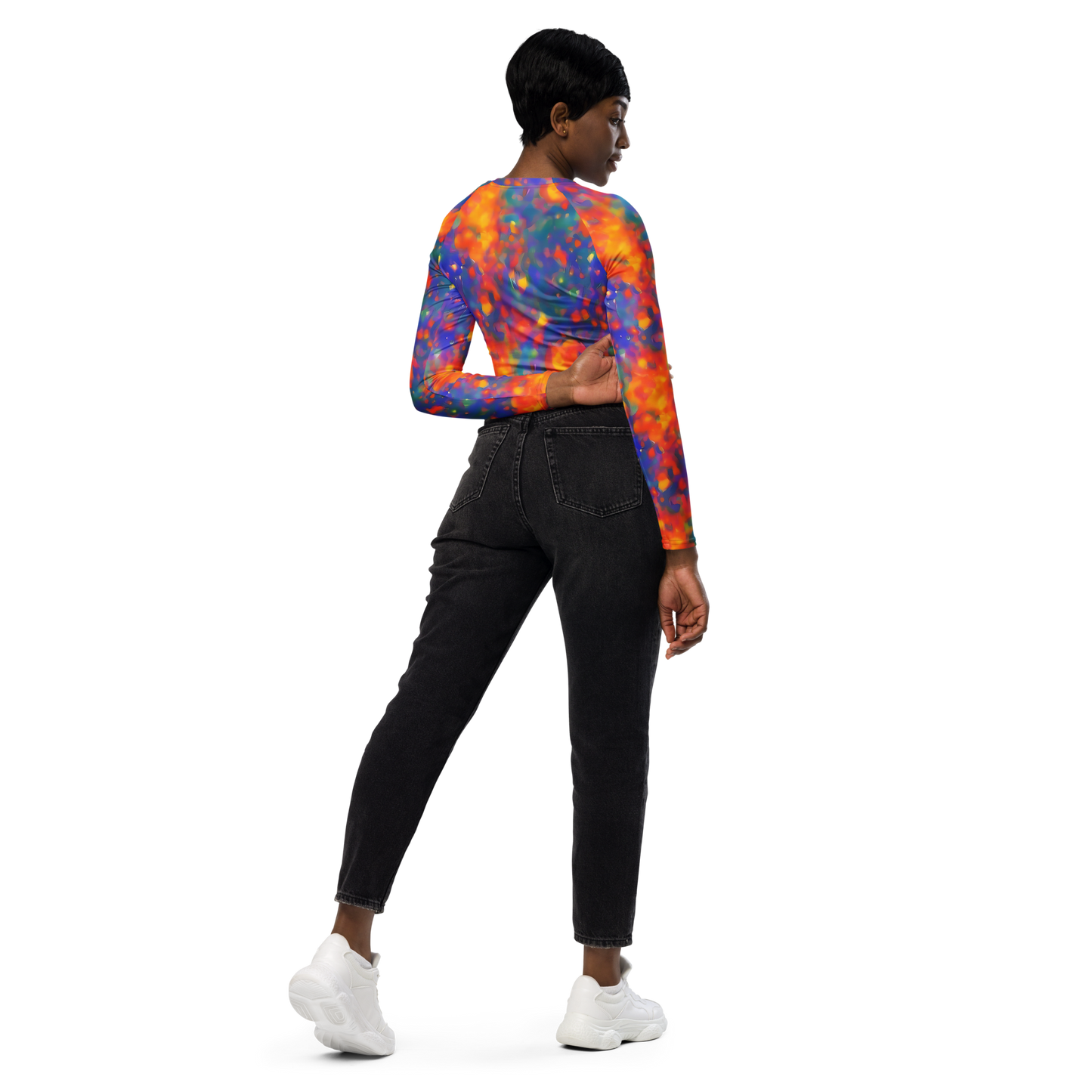 Long Sleeve Crop Top - Nolde Nebula