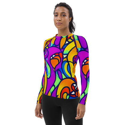 Women's Rash Guard - Kaleido Fish