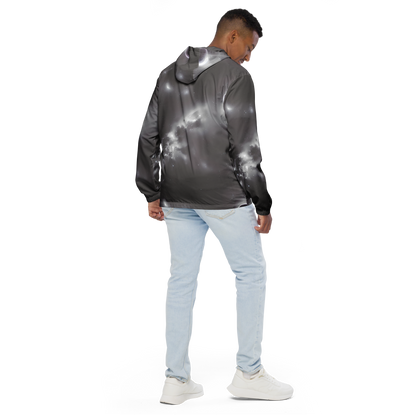 Men's Windbreaker - Silver Nebula