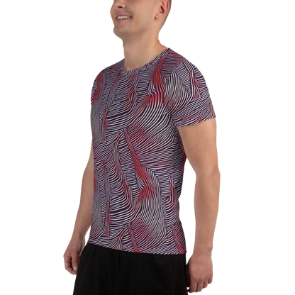 Men's Athletic T-Shirt - Nebula Waves