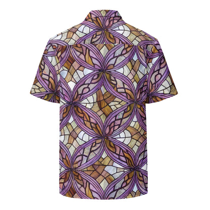 Button Shirt - Stained Glass Whirl