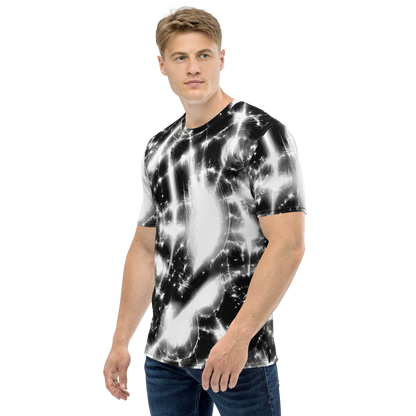 Men's Crew Neck T-Shirt - Electric Nightfall