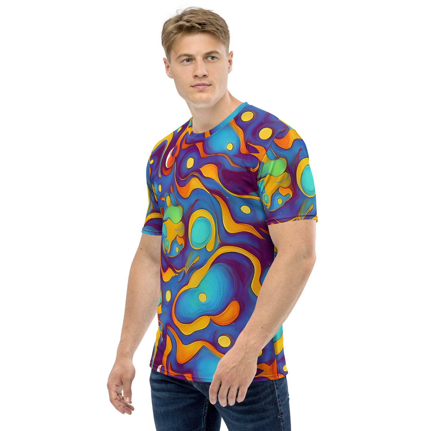 Men's Crew Neck T-Shirt - Pelton Swirl