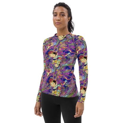 Women's Rash Guard - Spiral of Stardust