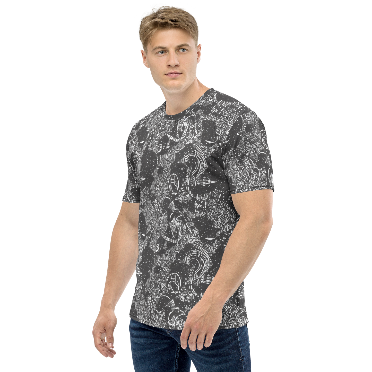 Men's Crew Neck T-Shirt - Shadow Reverie