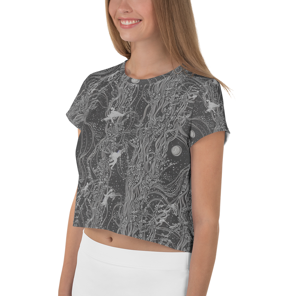 Women's Crop Tee - Nebula Wanderers