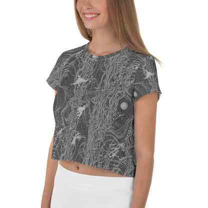 Women's Crop Tee - Nebula Wanderers