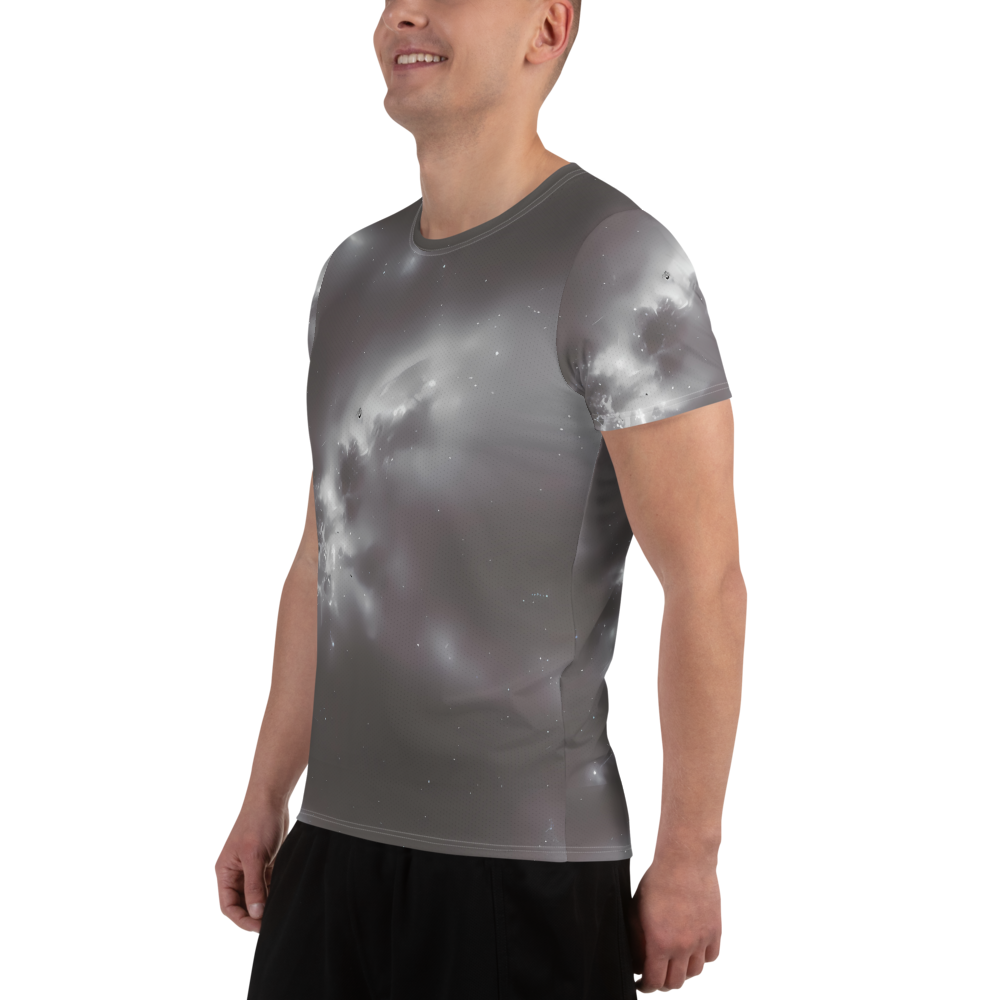 Men's Athletic T-Shirt - Silver Nebula