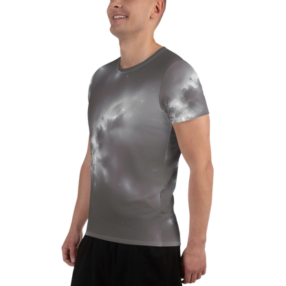 Men's Athletic T-Shirt - Silver Nebula