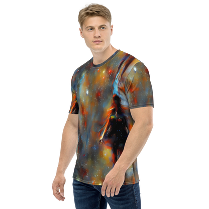 Men's Crew Neck T-Shirt - Brush Nebula