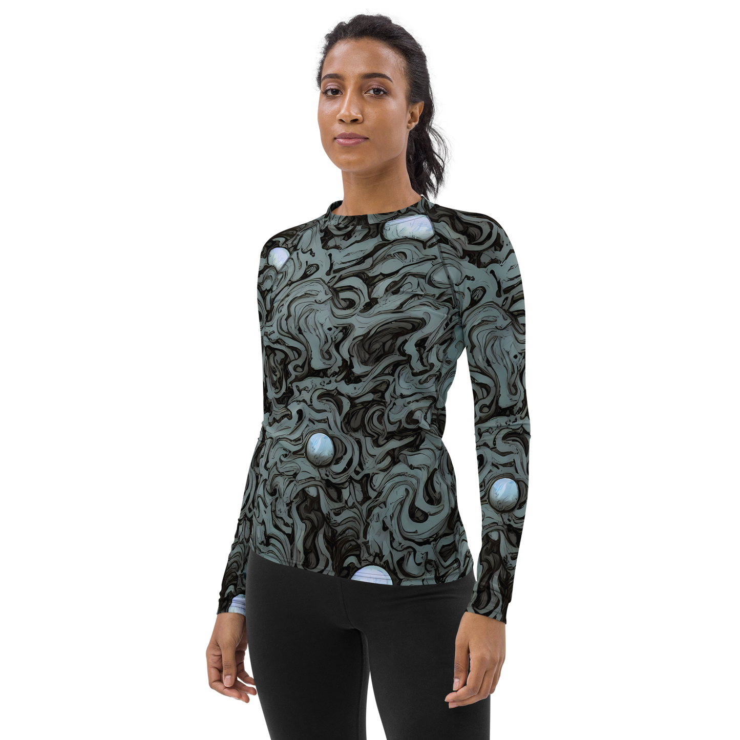 Women's Rash Guard - Caruso Swirl