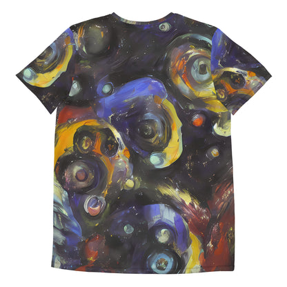 Men's Athletic T-Shirt - Psychedelic Planets