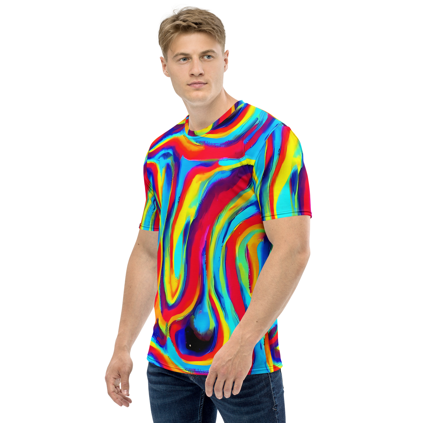 Men's Crew Neck T-Shirt - Stael Swirls